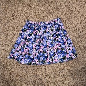 Flowered Short Skirt